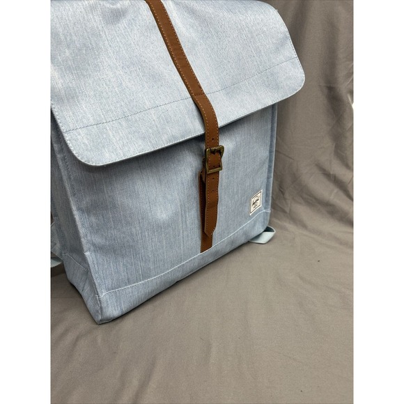 Herschel Supply Co Backpack Blue Red White Stripe Lining Strap Book Laptop Bag - Picture 13 of 16